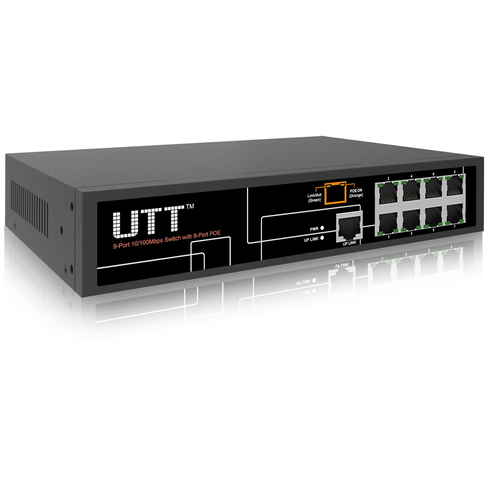 

UTT S1081P 8 port PoE Switch