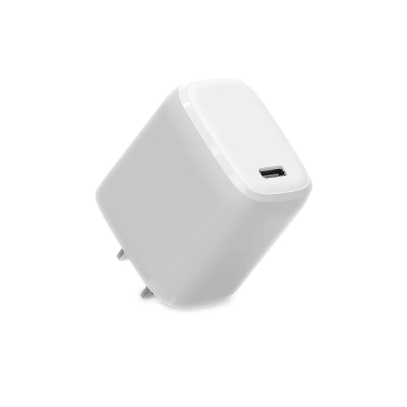 

20W Portable QC 3.0 Quick Charge USB-C Type PC Fireproof Material US Cell Phone Chargers, White