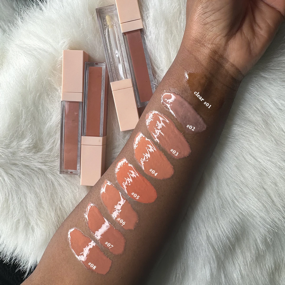 Organic Vegan Glitter Lip Gloss High Shine