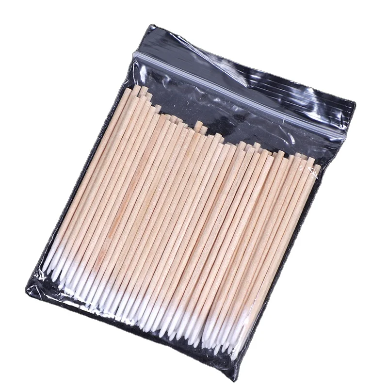 

Microblading Small Pointed Tip Cotton Bud Wood Sticks Cotton Swab