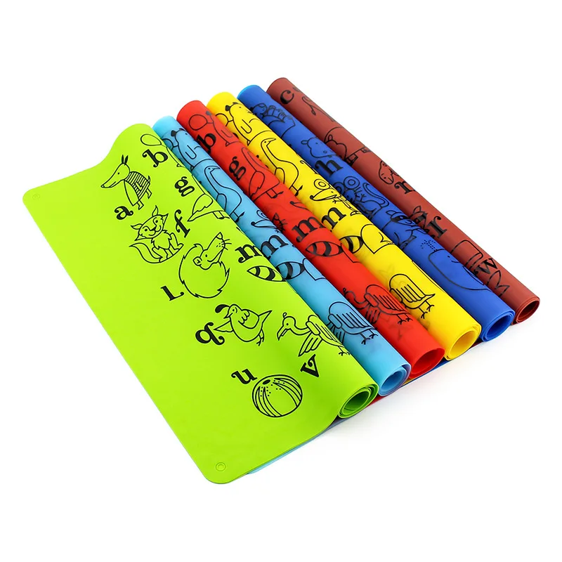 

Hot!!Eco-friendly Heat Resistant Cartoon Silicone Rubber Hot Pads Place Table Mats silicone placemat, Multi color