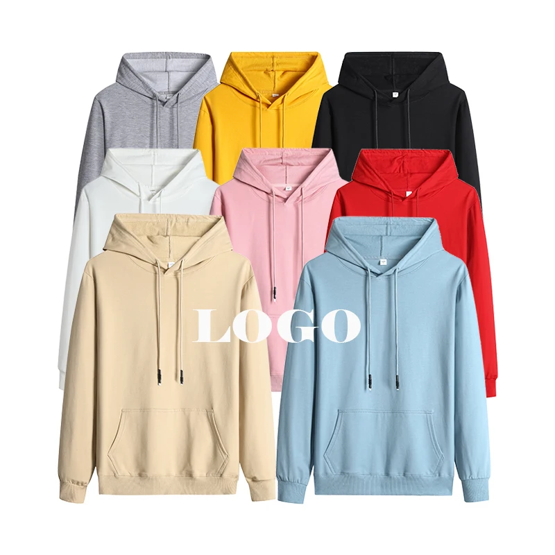 

custom logo high quality cotton pullover oversized unisex clothing hoodies, Customized color