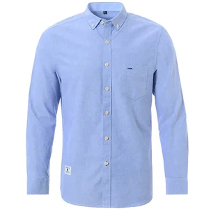 

Custom casual design long sleeve mens camisas 100% cotton chemise homme oxford dress shirt