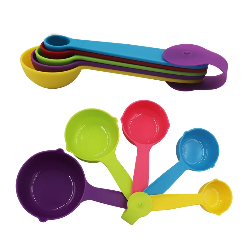 

Wholesale Customized Highly Quality 10Pcs/Set Plastic Measuring Spoons Set for Baking Coffee Tea Micro Sugar Kitchen Accessories, Purple,green,pink,blue,yellow,pink