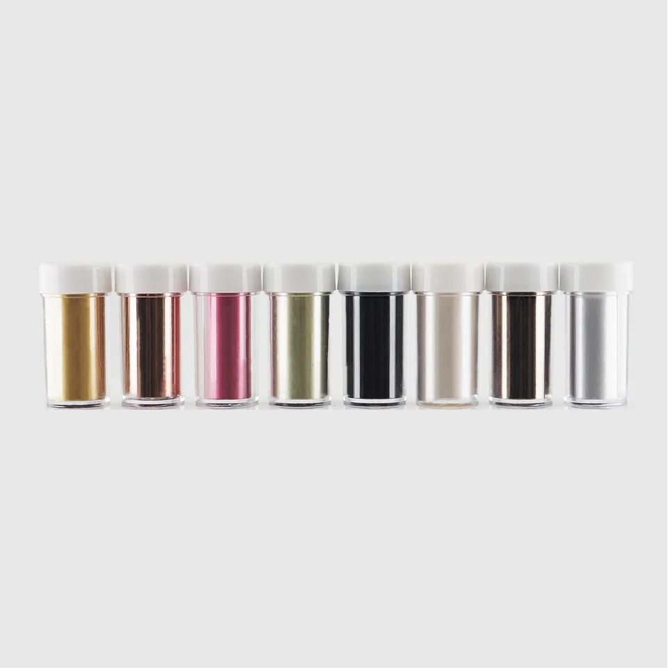 

2021 New Fashion Designer Brand Aluminium Paper Nail Art Sticker Nail Foil