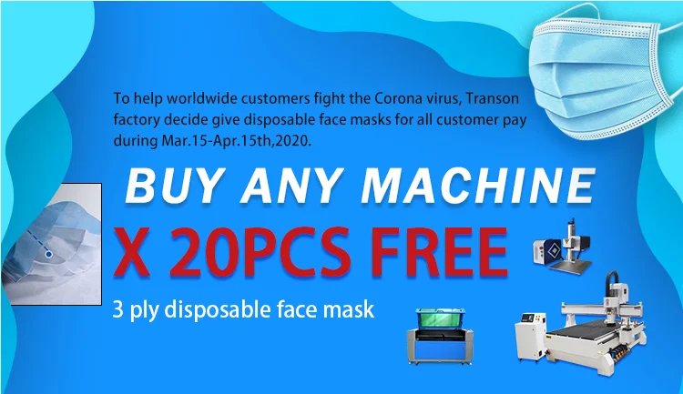 Transon 1630 Auto-feeding CO2 Laser Machine Factory Supply with CE FDA