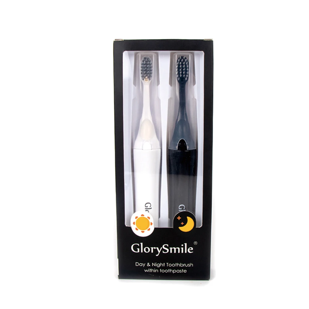 

creative Design smart toothbrush directly with tooth paste whitening toothbrush, Black+white