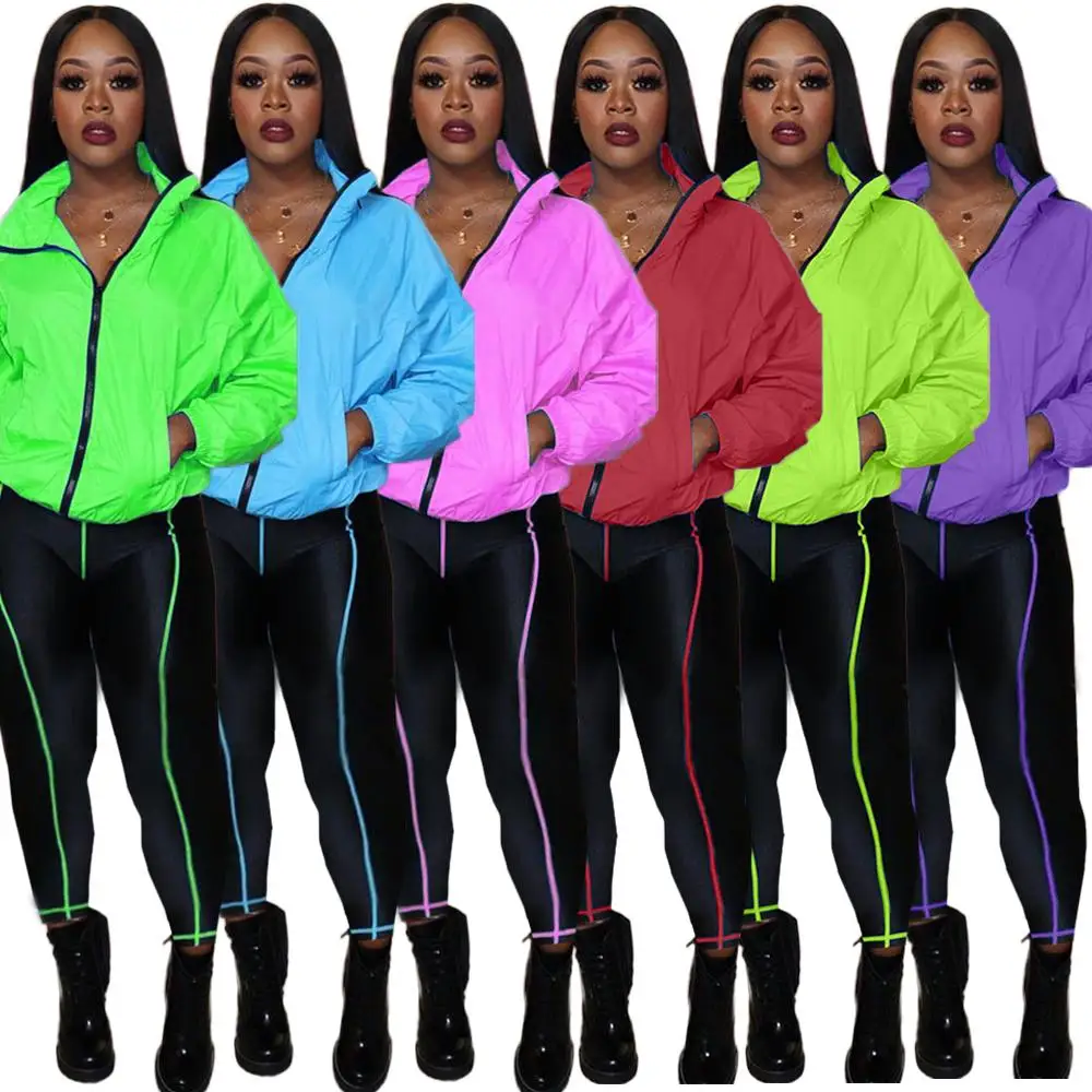 

2021 Women's clothing spring sportswear oversize long sleeve custom logo spring suit jogging Club suit 2-piece women's suit