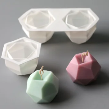 

LOVE'N LV421J in stock geometric polygonal candle mold DIY creative handmade scented candle silicone mold resin art mold