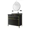 Wifi Control Bathroom Vanity Cabinet with Water heater Mirror and Shelf for Hotel