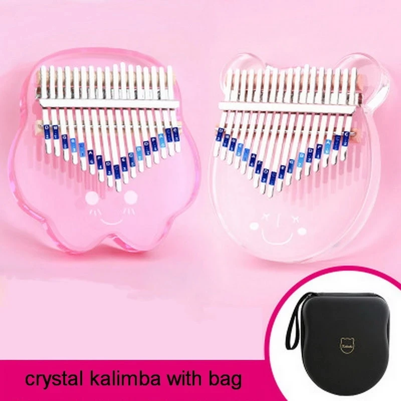 

Crystal kalimba factory musical instrument Kalimba 17 Keys Thumb Piano Good sound kalimba Keys