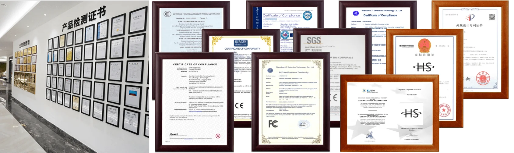 Certificates & Test Reports of Hesicity