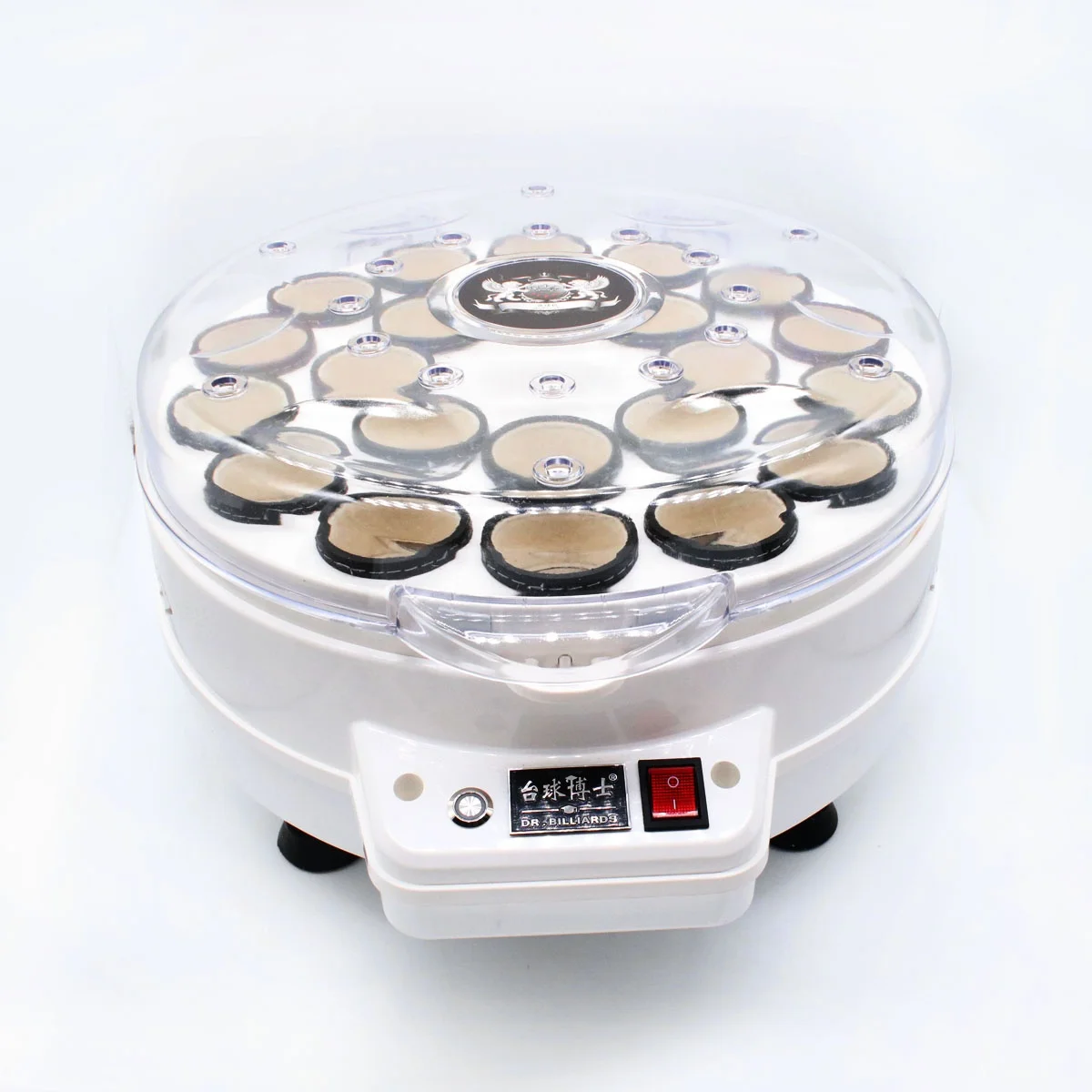

Superior 52.5mm Snooker Balls Electronic Cleaning Washing Polisher Machine For 22 Holes, White