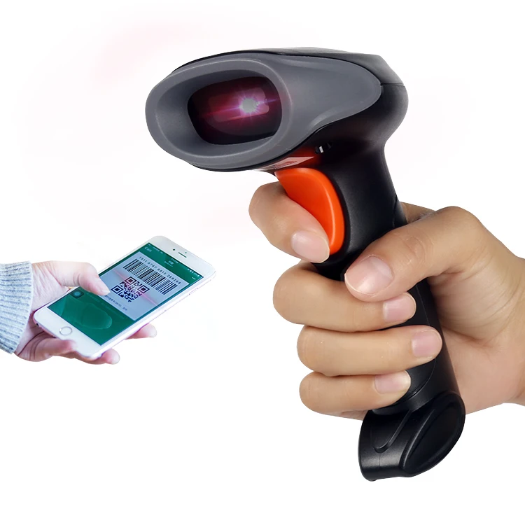 

Low Power Transmission 150m 1D 2D QR Code Wireless WIFI 2.4G Handheld Barcode Scanner For Supermarkets
