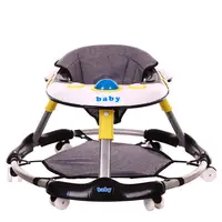 

Hot Selling Folding Round Plastic Multifunction Baby Walker With Music