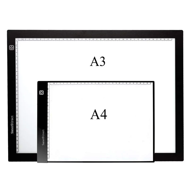 Stepless Adjustable Dimmer Touch Led Drawing A3 Light Pad For Sketching ...
