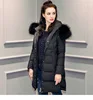 Hooded Packable Long Section Bubble Duck Fur Down Jacket Woman