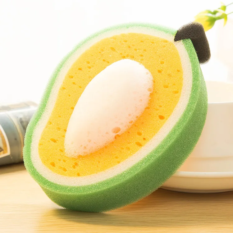 

Fruit Type Thickened Sponge Wipe Clean Cloth Dishcloth Dishcloth Strong Decontamination Dishcloth, As show