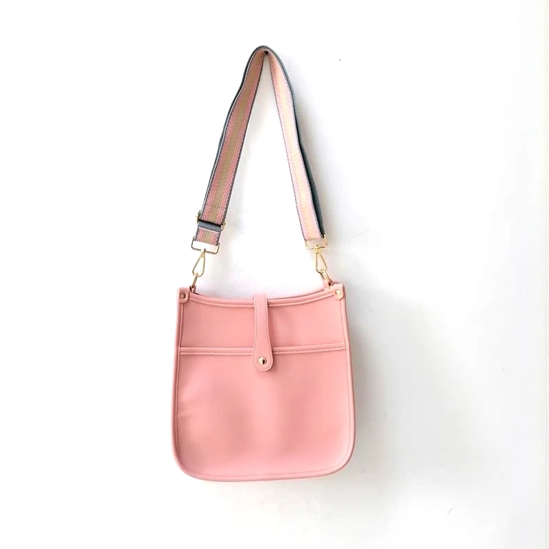 

2021 New Fall Winter High Quality and Fashion vegan leather messenger bag Crossbody Bag hobo bag, Pink