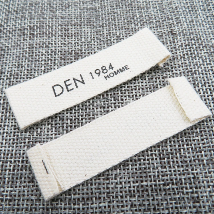 

OEM garment woven label maker private printed Tshirt logo brand name clothing soft cotton tag collar labels manufacturers, Required