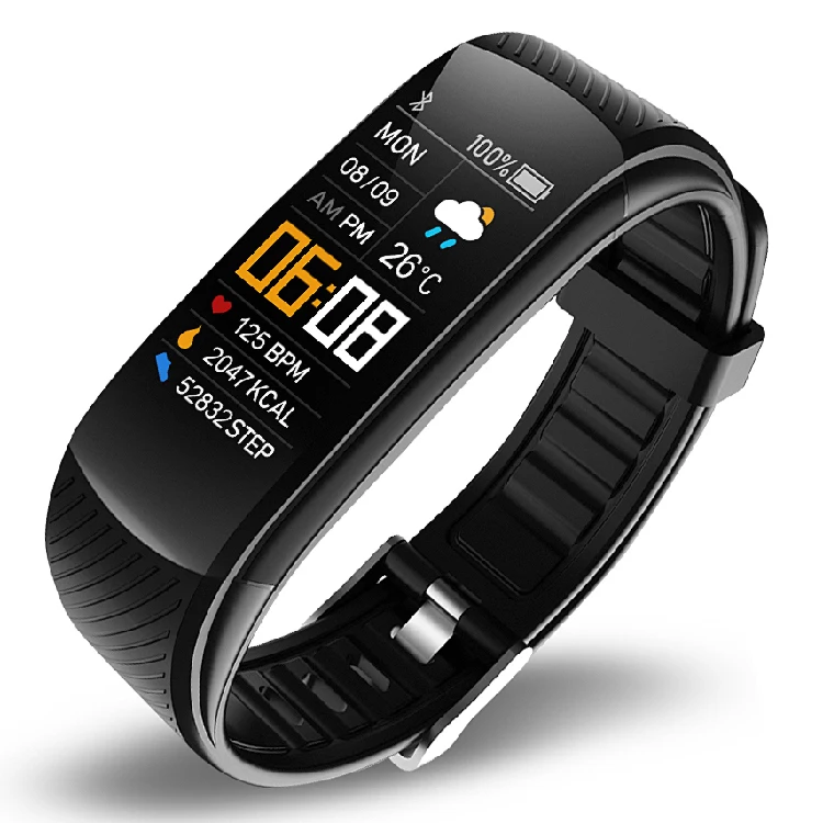 

C5S Smart Bracelet Watch 0.96 Inch Touch Screen Heart Rate Sensor Monitoring IP67 Waterproof Wristband for IOS Android
