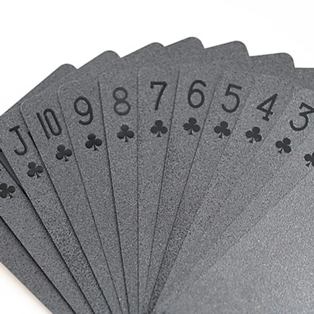 

Manufacturer High Quality Custom Blank Black And White Plastic Card Playing Cards Cabinet, Cmyk 4c printing and oem
