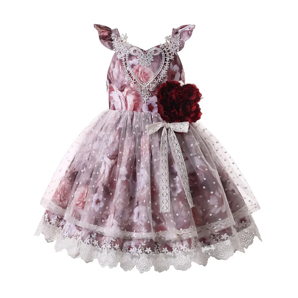 

Pettigirl Girls Fashion Summer Clothes Unique Lace and Tulle Flower Girl Dresses for 3 4 5 6 8 10 12 Year Old Little Kids