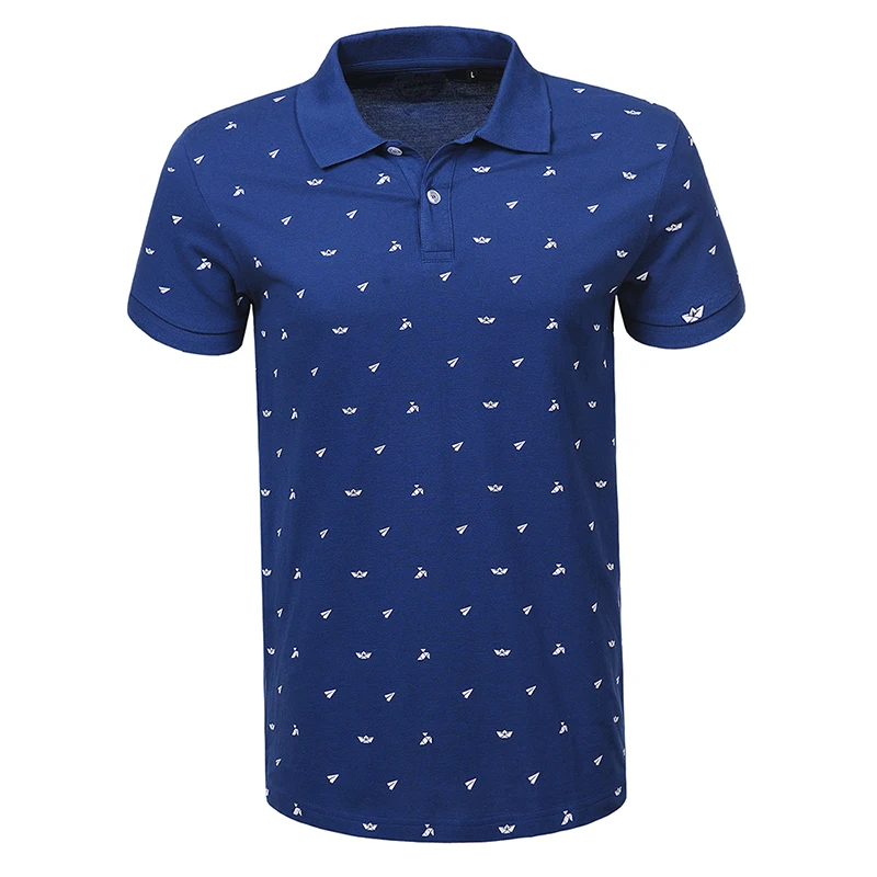 

Men's 2020 New Arrivals All Print Summer Short Sleeve Polo Shirts Man Business Slim Fit Knitted Tee Tops