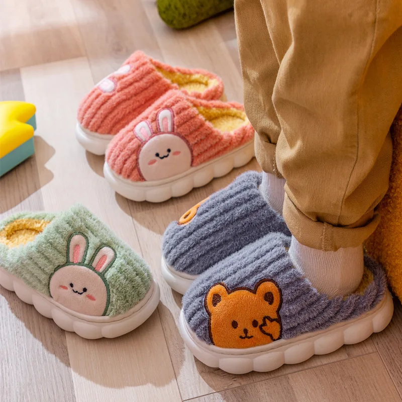 

Cartoon Plush Cute Indoor Slipper Rabbit Design Kids Indoor Slippers