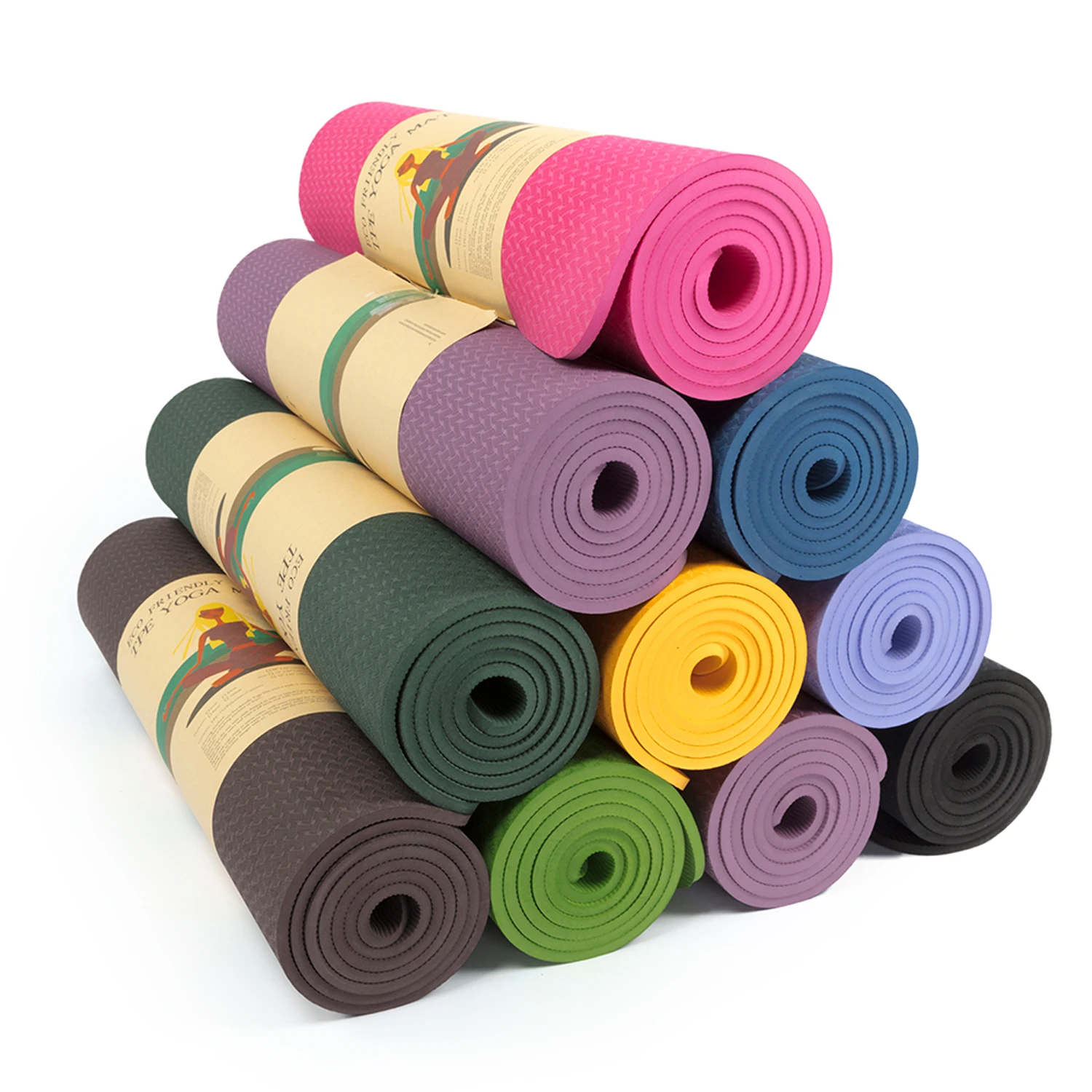 eva瑜伽厚防滑健身垫瑜伽运动普拉提冥想健身房额外加厚锻炼耐用健身