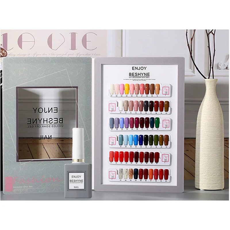 

2020 fashion color OEM manicure wholesale acrylic nail uv gel 60 nude color nail gel polish, 60 colors
