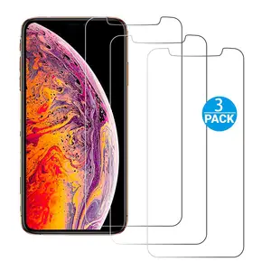 3 Pack Tempered Glass Screen Protectors iPhone 11 Pro X XS XR XS Max