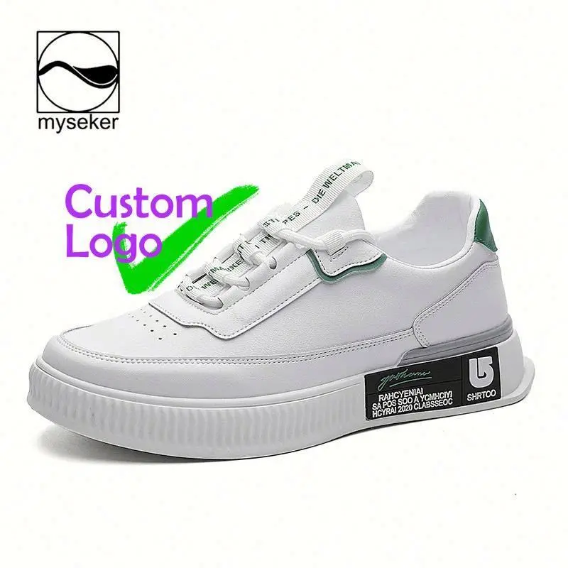 

Men Casual Leather Sneakers Shoes White New For Man 2018 Men'S Fashion Shoe Sports High Quality Genuine -Sneakers