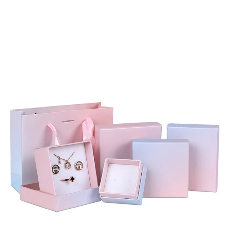 

2019 New Design Custom Sweet pink cardboard jewelry display packaging boxes Kraft Paper box, Cmyk / customization