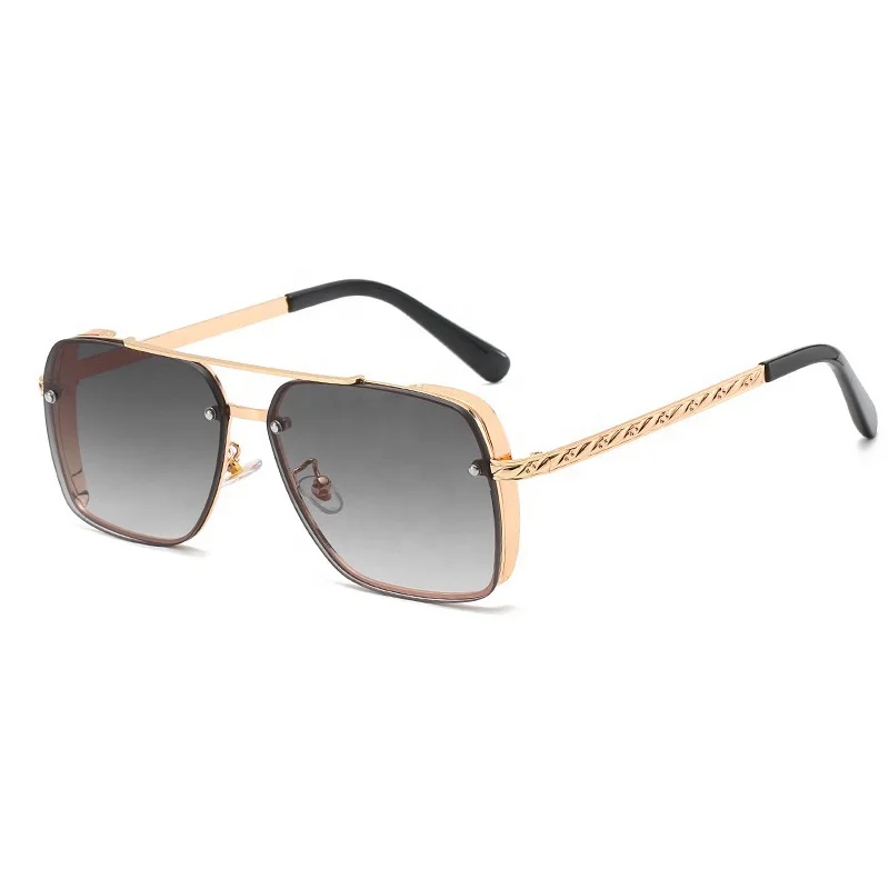 

Fashion High Quality Italian design ce gradient oversized polarized steampunk modern mens sunglasses