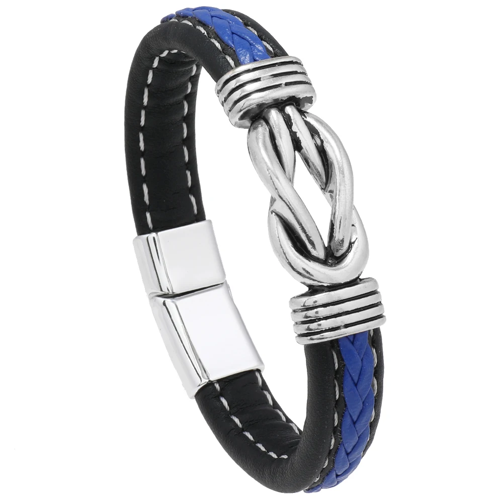 Hot Selling Mother and Son Forever Linked Together Braided Leather Bracelet Men's Bracelet Bangle Wristband Birthday Gift