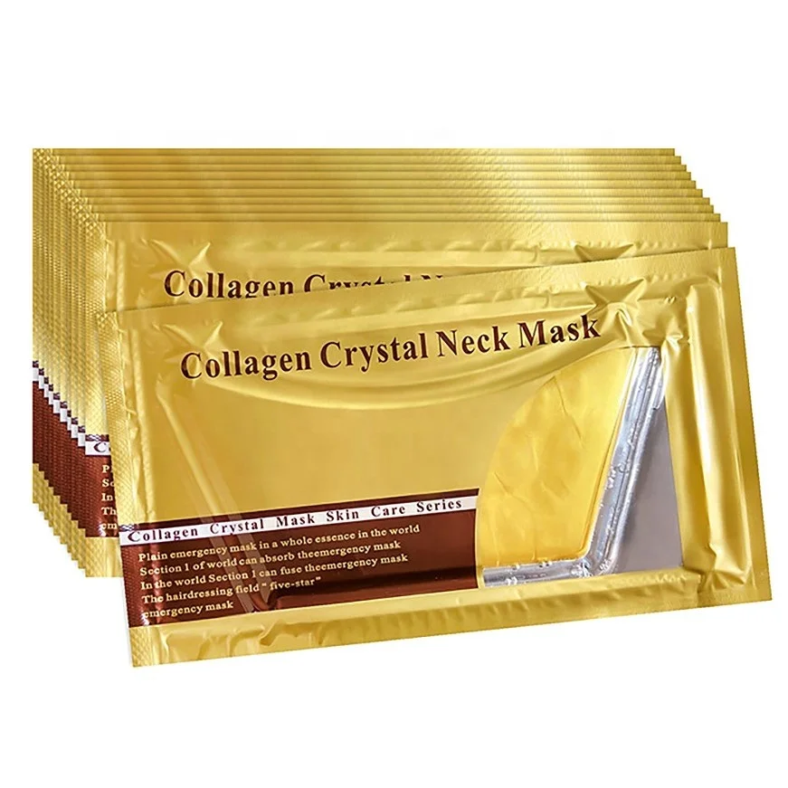 

Beauty Products Personal Skin Care sheet face Gold Crystal Collagen Neck Mask