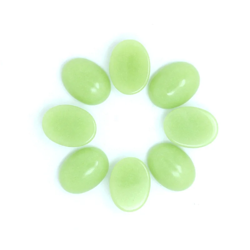 

Wholesale Fancy Luminous Stone Beads in The Dark Glowing Gems Synthetic Color Play Glow in the Dark Glass Cabochon