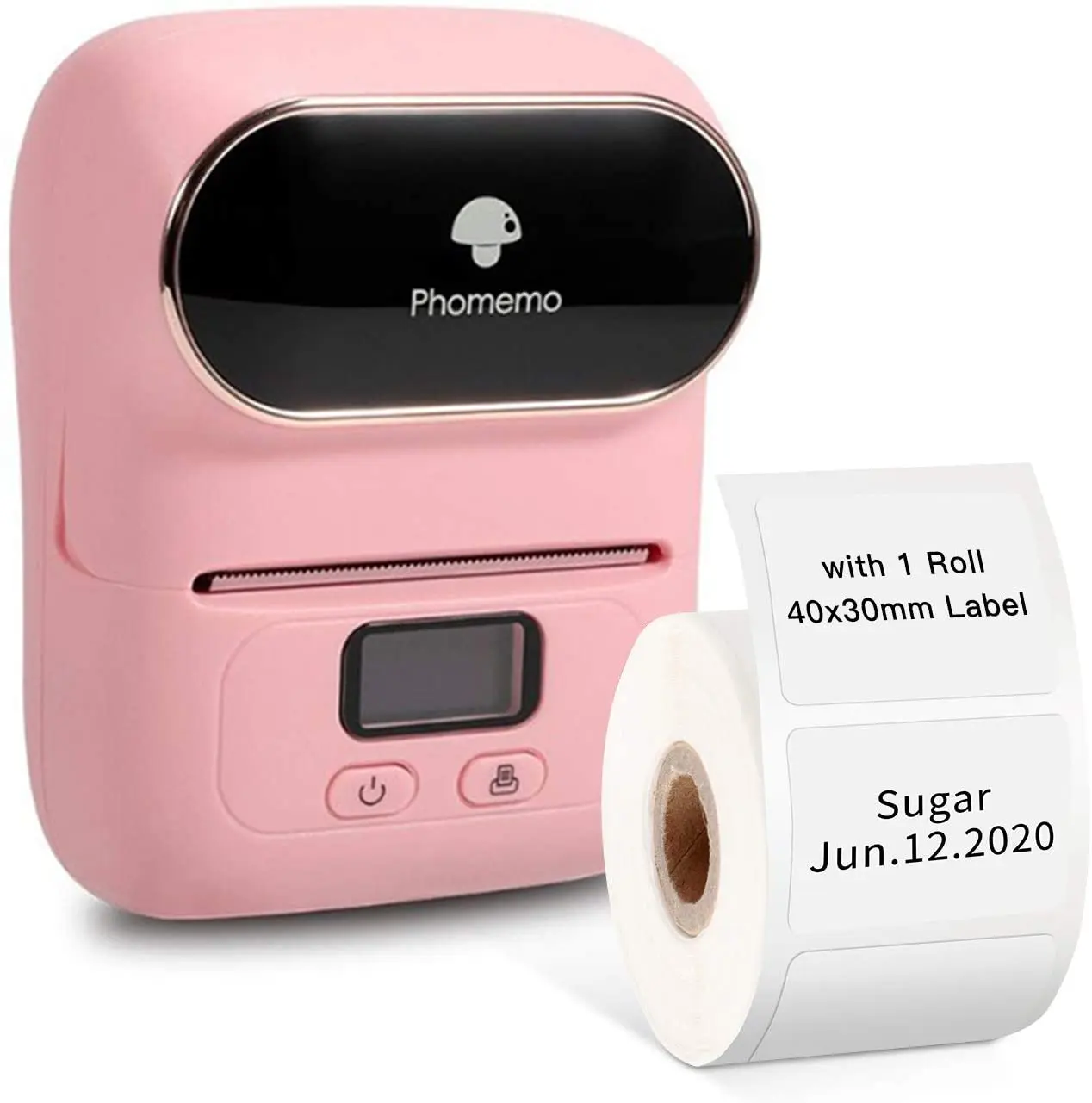 

Cheap Factory Price 203DPI Pink Black and White Barcode Handheld Label Mobile Phone Thermal Pocket Printer With Sticker
