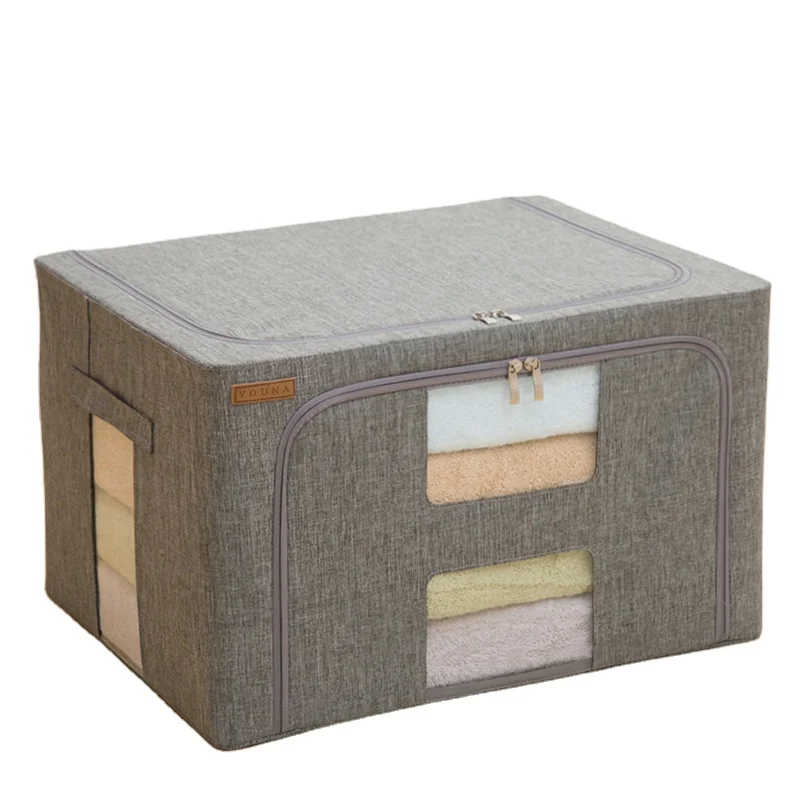 

The new steel frame box dustproof Oxford cloth finishing box can be large folding Bernard box, Various styles