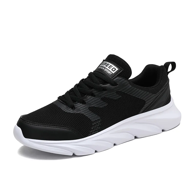 

Factory Wholesale New Breathable Lightweight Running Shoes Fashion Soft Sole Sneakers Casual Women's Sports Shoes, Black, white, rose red