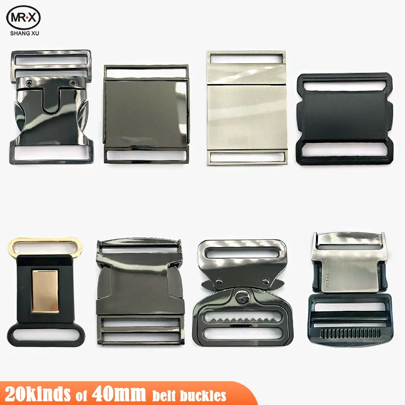 Wholesale Adjustable Side Release Buckle 40mm Metal Buckle Backpack Belt Buckle