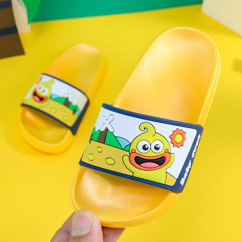 

Kid Slippers Summer Baby Home Shoes Children Kids Girl Slides Indoor Cute Flip Flops Girls Flop Beach Children's Sandals, Orange,blue,pink,yellow