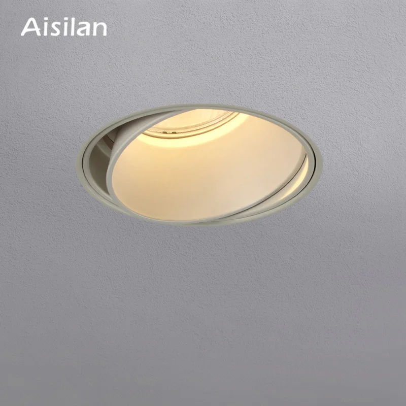 hight quality industrial salon hotel frameless Adjustable Ceiling Spotlights COB LED Recessed Downlight fittings