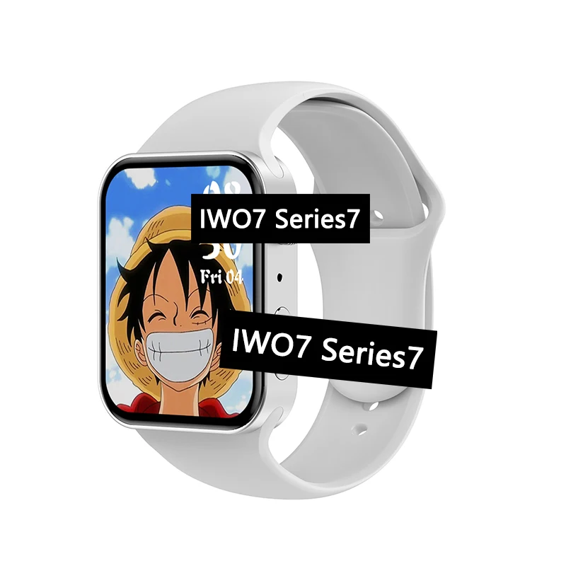 

IW07 Smartwatch Square Screen BT Calls Heart Rate Fitness Tracker Wireless IWO 7 Series 7 Smart Watch IWO7, Colorful