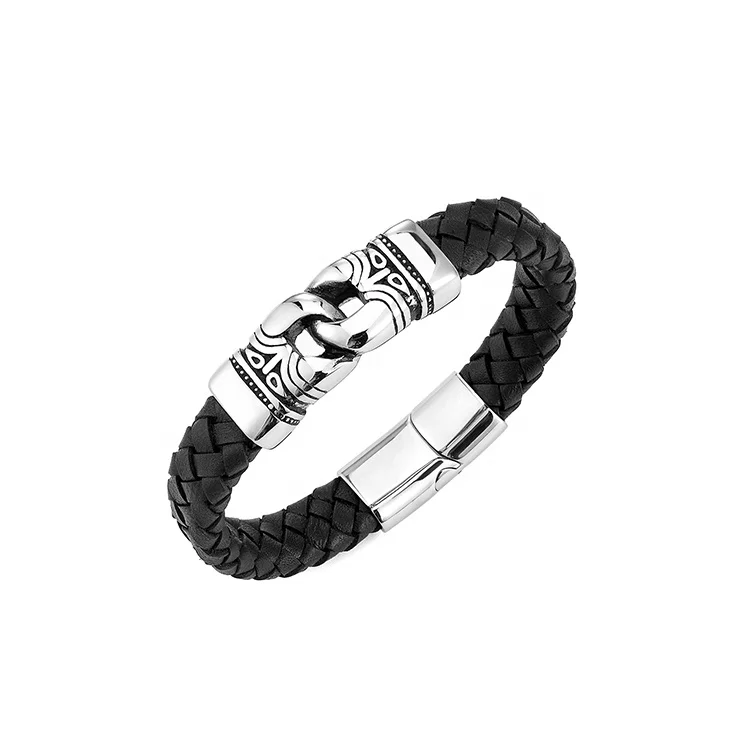 

Wholesale Luxury Customized Leather Bracelets for Women Men Jewelry