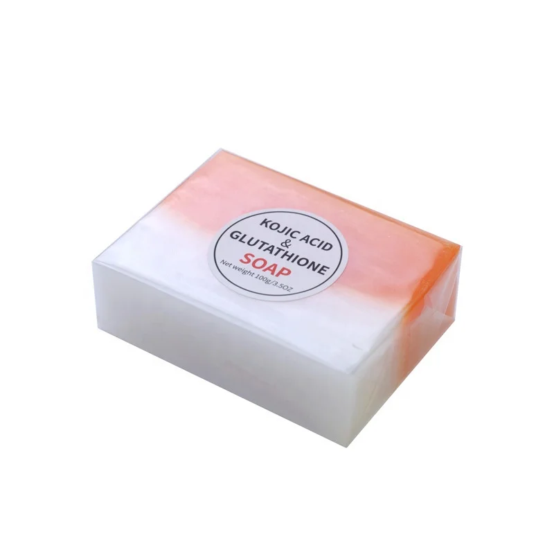 

Hotel Natural Handmade Organic Whitening Kojic Acid Soap Bar Manufacturers Anti Acne Bath Toilet Soap, Orange,white