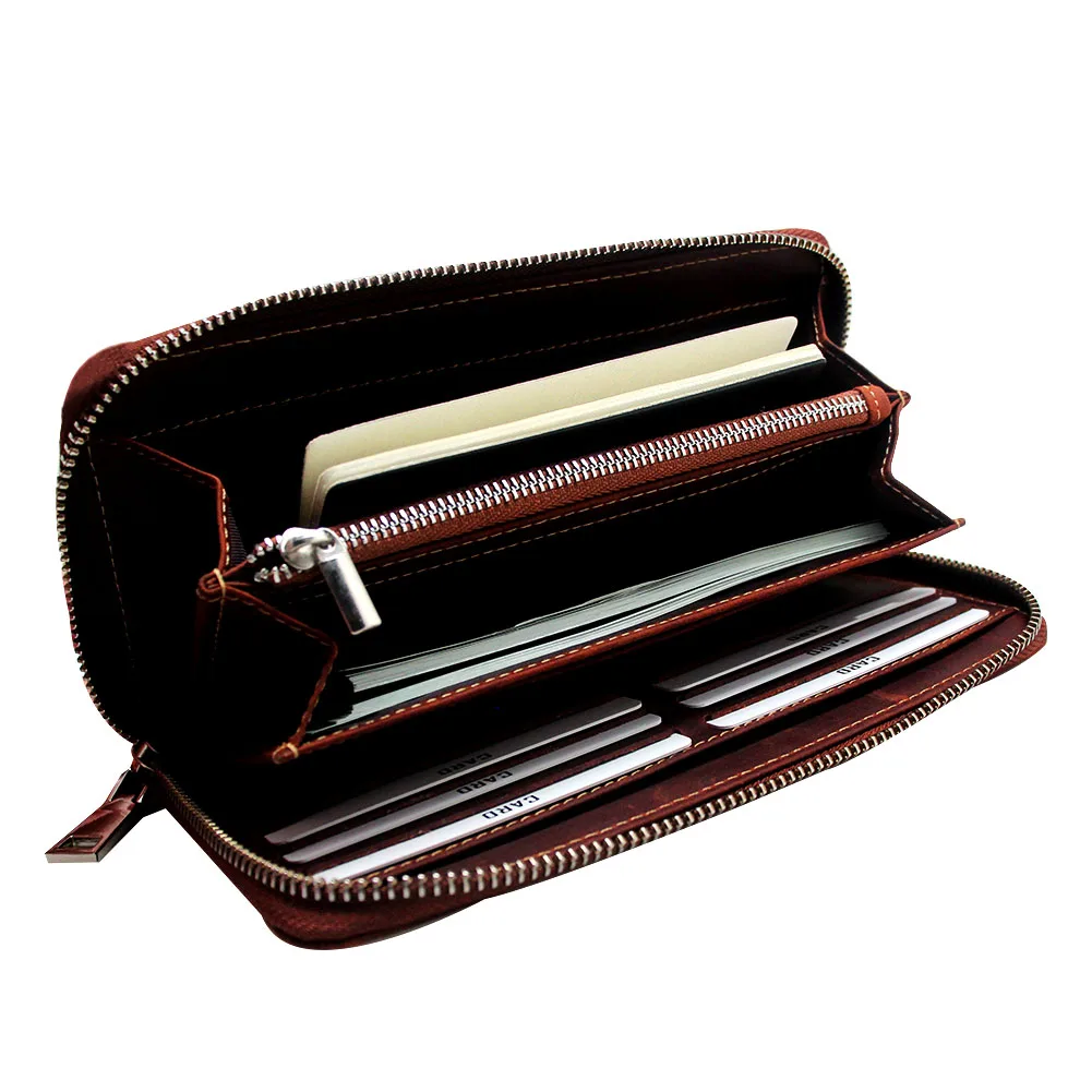 

Promotion Gifts DIY Genuine Leather slim men money clip Purse card holder wallet