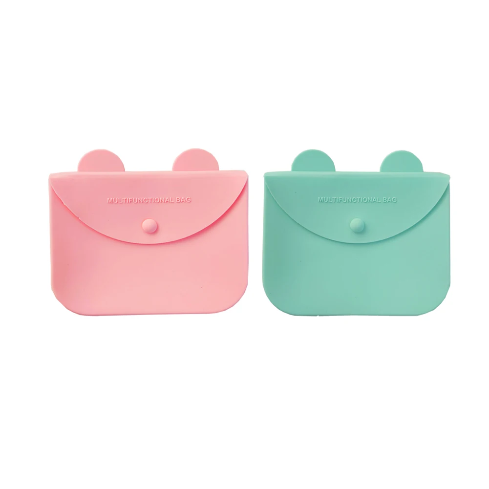 

Mask Storage Bag Student Anti-pollution Food Grade Silicone Portable Storage Clip, Any pantone color silicone mask storage bag