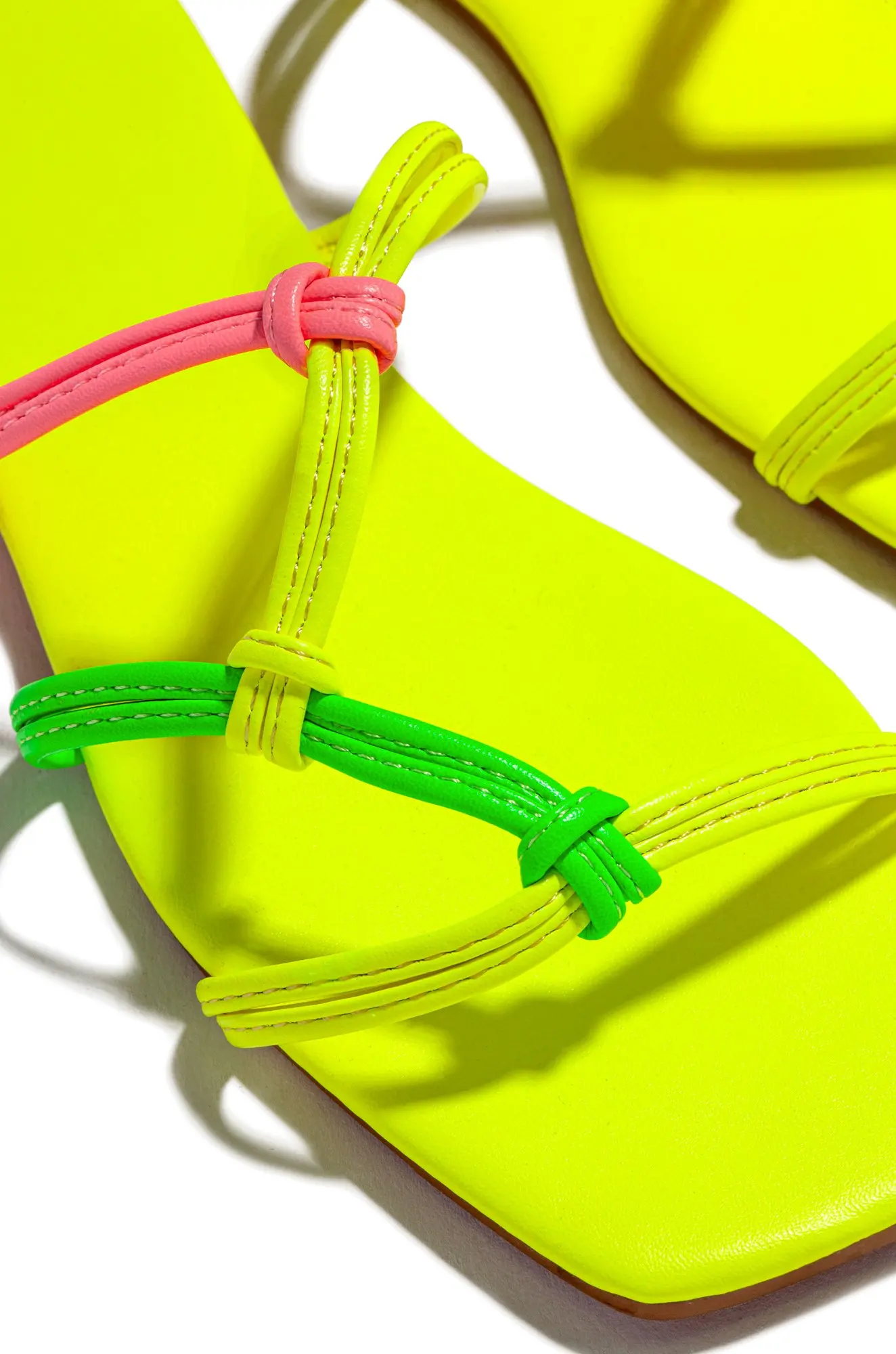 

BUSY GIRL YS1009 Ladies sandals flat leather slippers custom logo slides slippers, Yellow